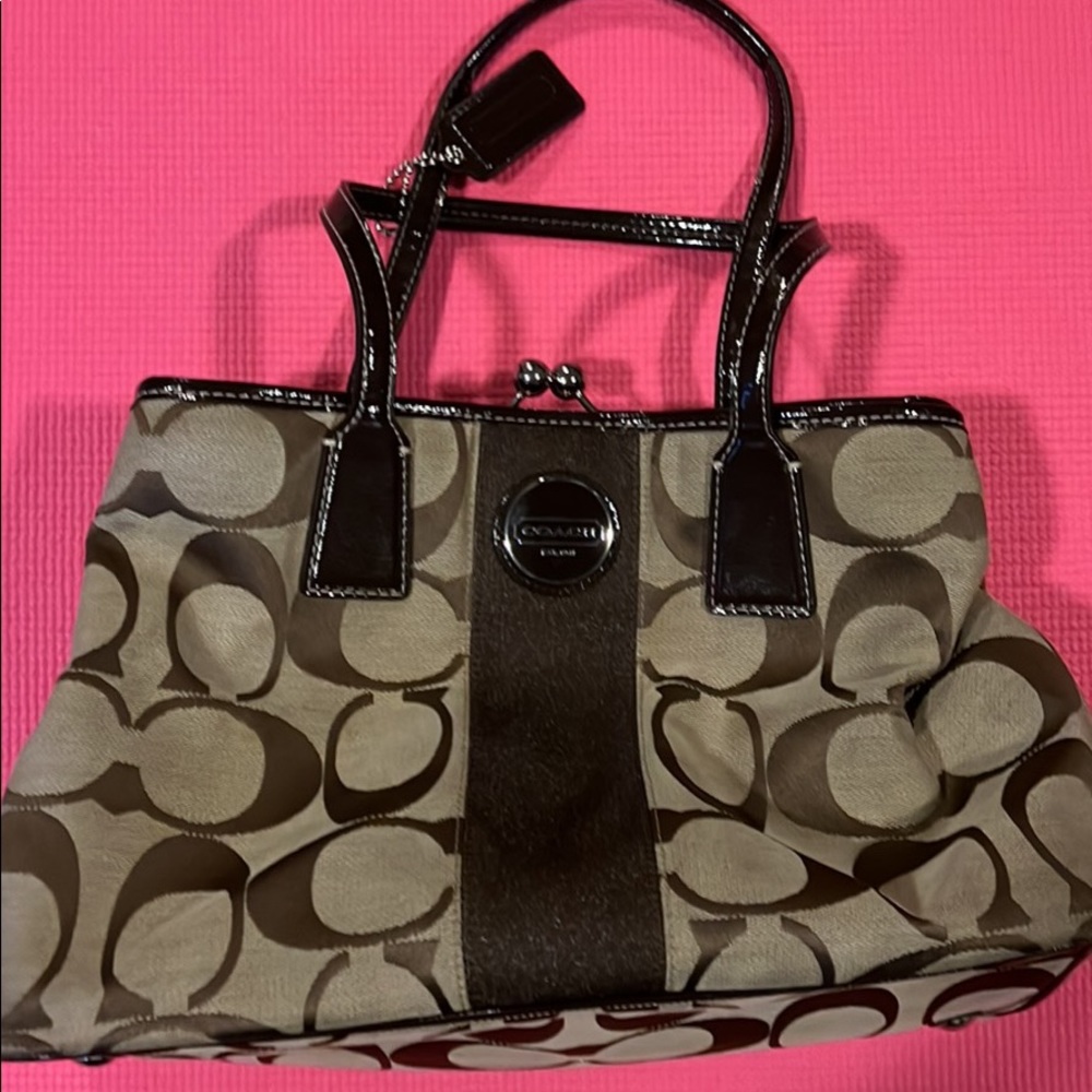 Brown Coach bag